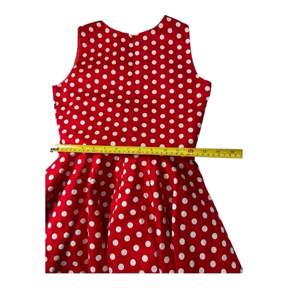 BlackButterfly Kids ‘Audrey’ Vintage Polka Dot 50’s Dress Red & White Sz 11-12 - Picture 6 of 12